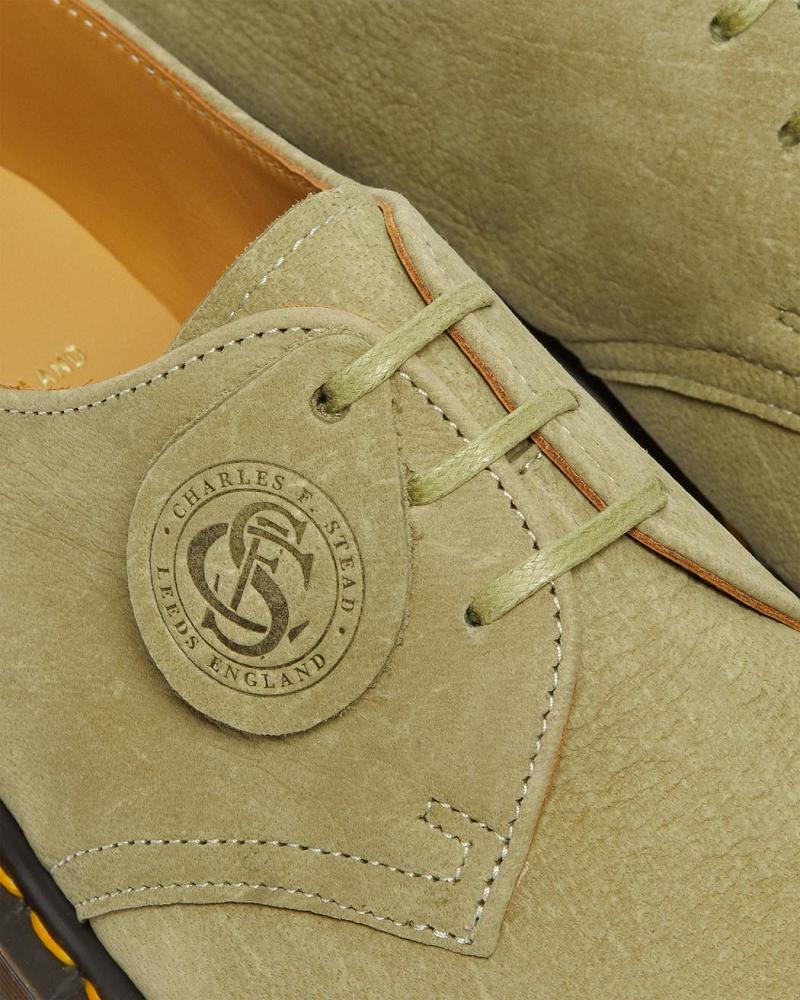 1461 Made in England Nubuck Bőr Oxford Cipő Férfi Zöld | HU 218EBC